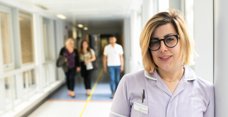 woman in hosptial