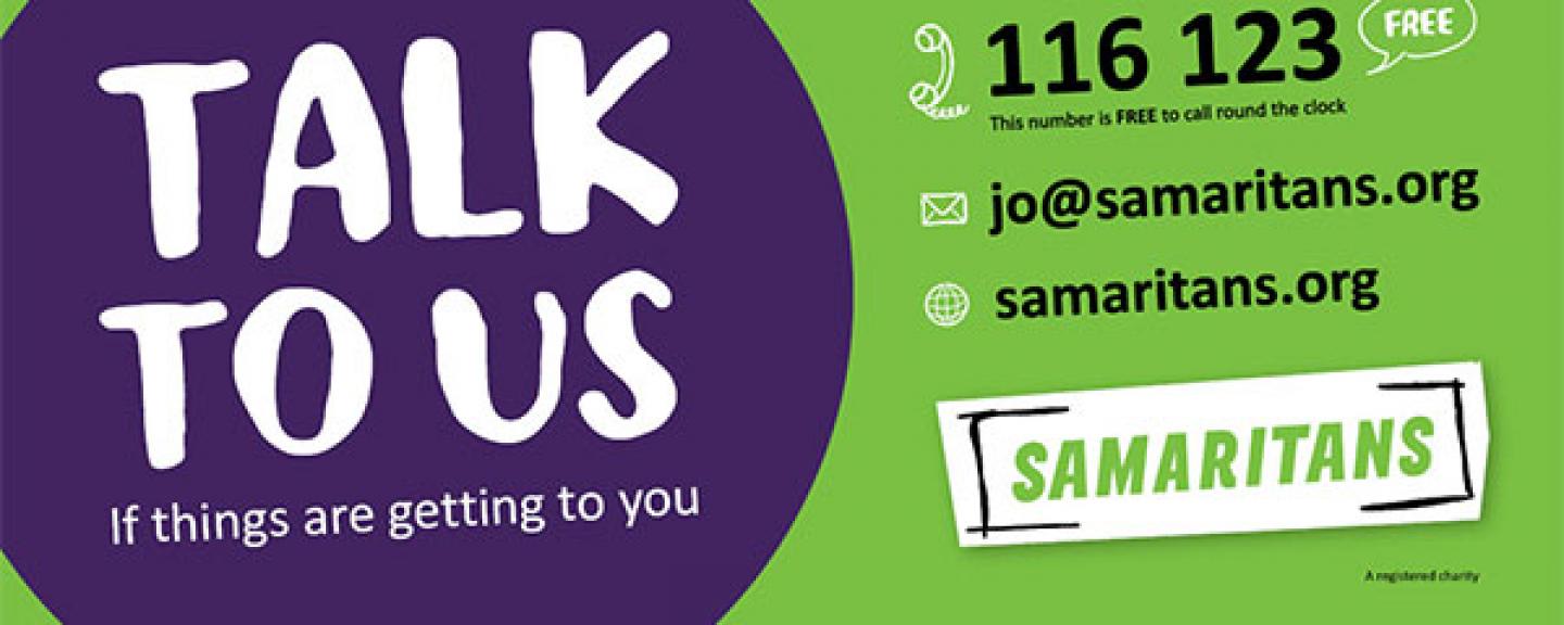 The Samaritans Talk to Us Healthwatch Stockport